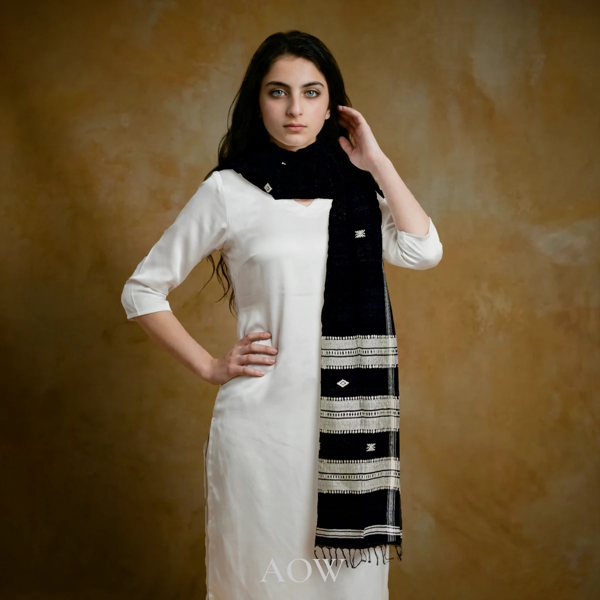 Black Kotpad Cotton Dupatta