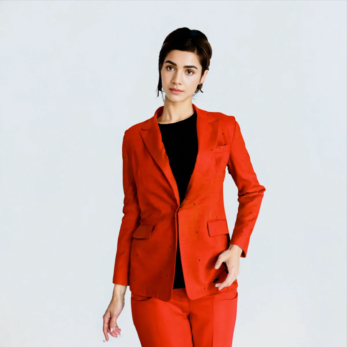 Orange Buti Kotpad Cotton Blazer Type 2