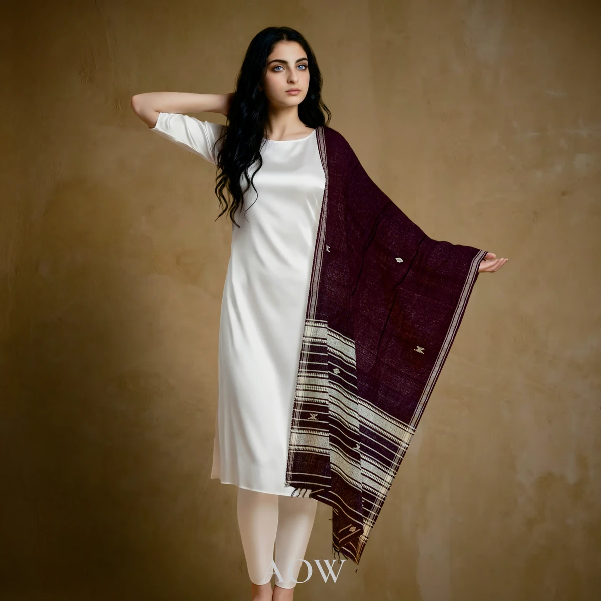 Coffee Kotpad Cotton Dupatta