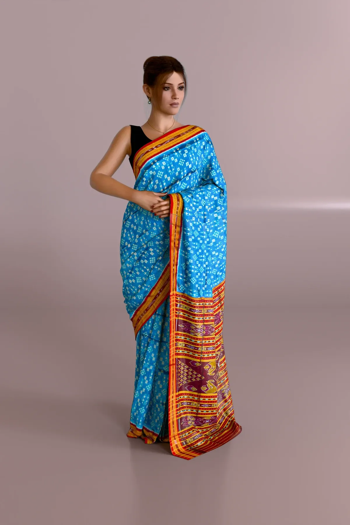CopperSulphate Khandua Pata Saree