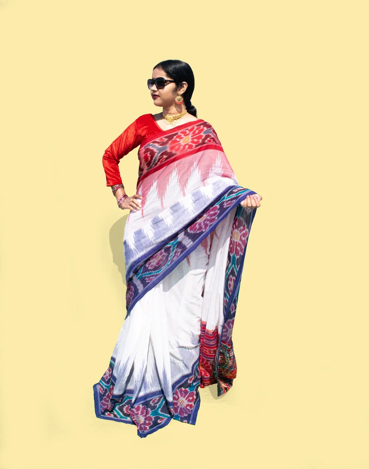 Ganga Jamuna Khandua Cotton Saree