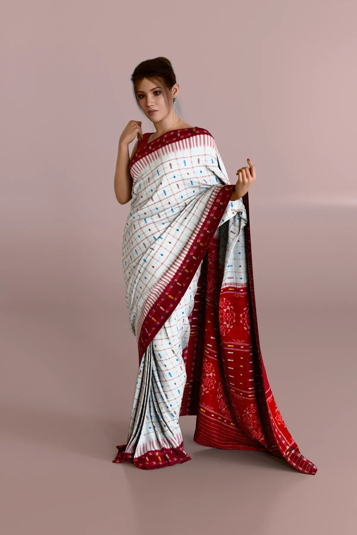 Hazarbuti Sambalpuri Cotton Saree