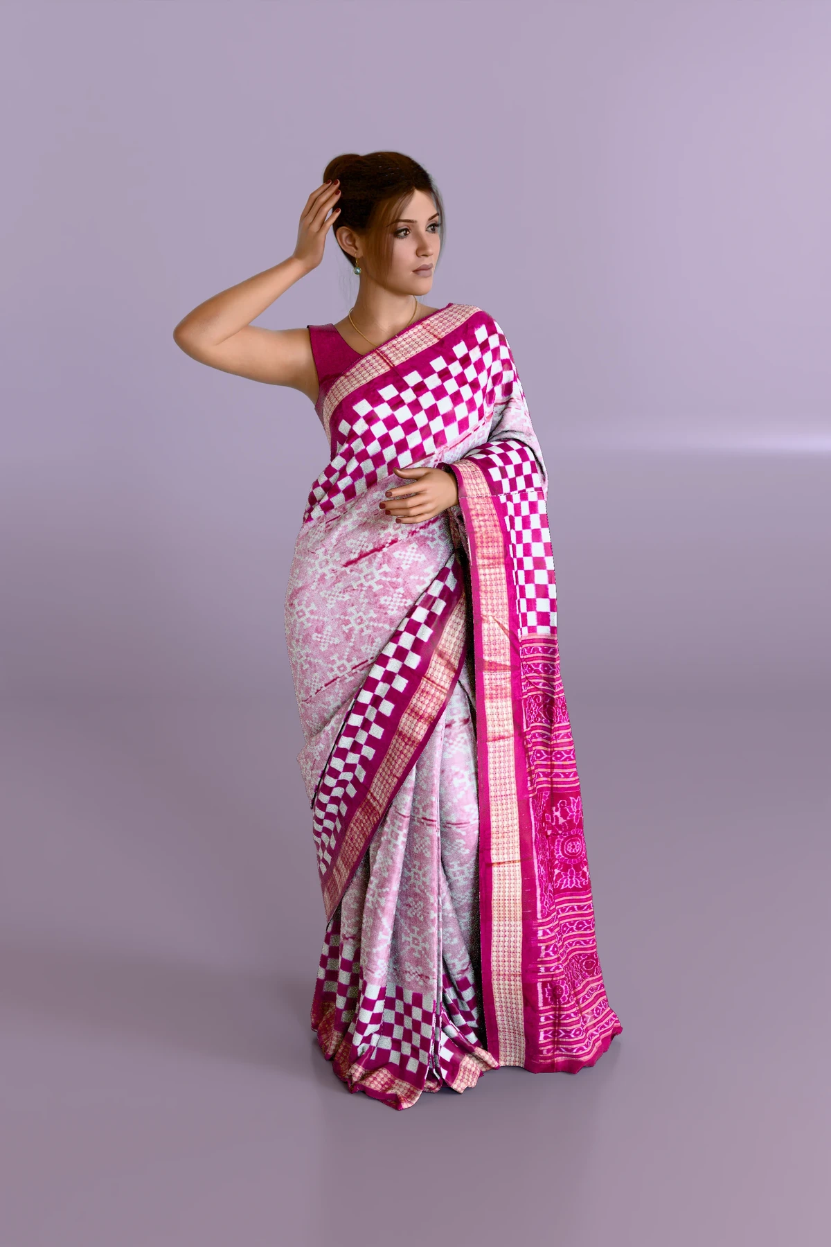 Pasapali Rani Sambalpuri Pure Pata Saree