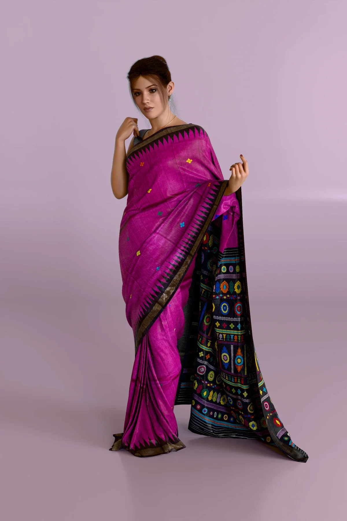 Rani Dolabedi Jala Work Gopalpur Tussar Silk Saree