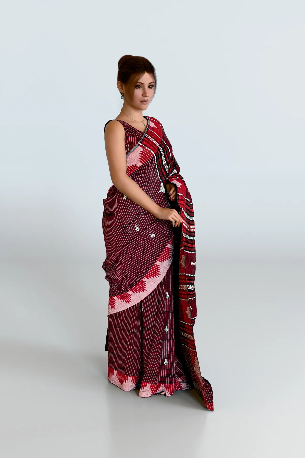 Maroon Lining Kotpad Tussar Silk Saree