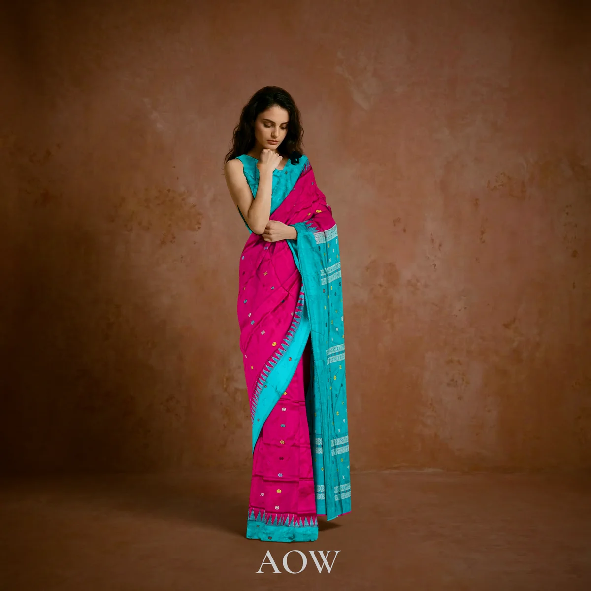 Rani Body Buti Sambalpuri Pure Pata Saree 