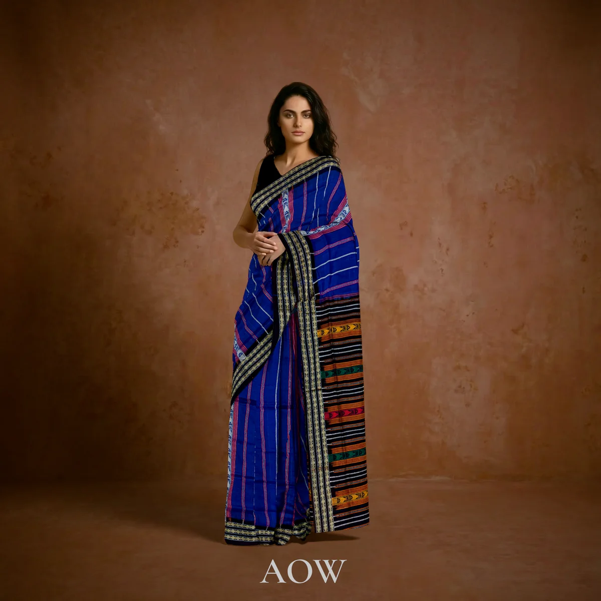 Blue Habaspuri Cotton Saree 