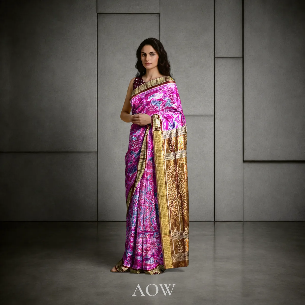 Story of Shakuntala Sambalpuri Full Tissue Pure Pata Saree